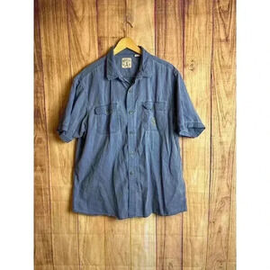 Red Head Brand Co Men's Short Sleeve Linen Button Down Shirt Men's Size XL
